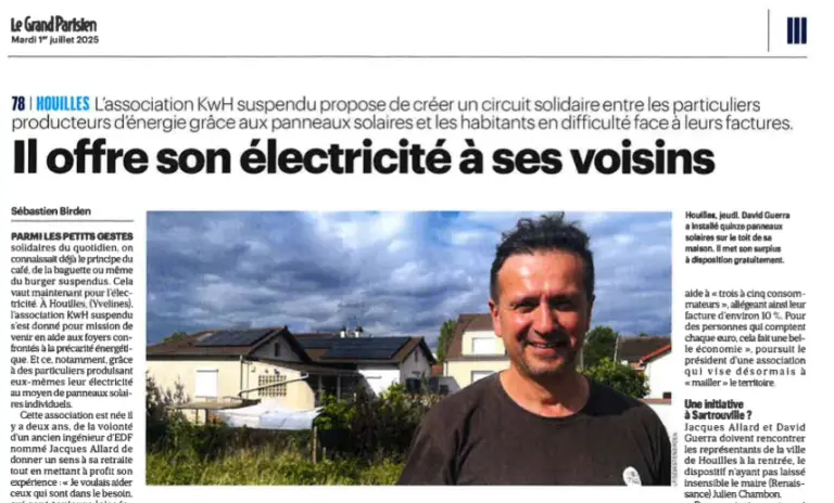 Il offre de l'électricité à ses voisins